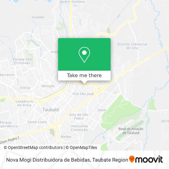 Nova Mogi Distribuidora de Bebidas map