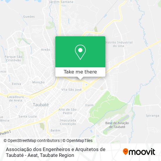 Associação dos Engenheiros e Arquitetos de Taubaté - Aeat map