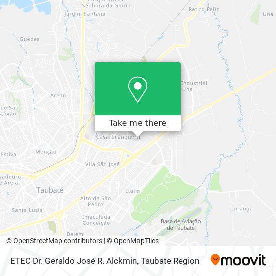 ETEC Dr. Geraldo José R. Alckmin map