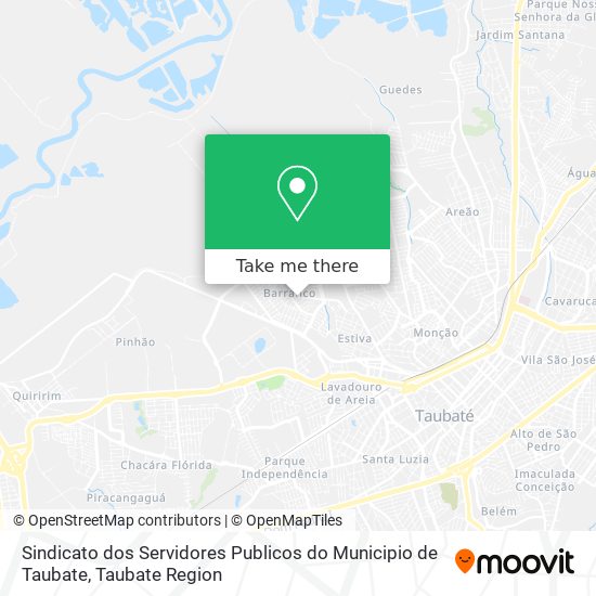 Mapa Sindicato dos Servidores Publicos do Municipio de Taubate