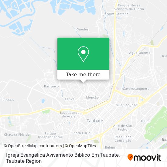 Mapa Igreja Evangelica Avivamento Biblico Em Taubate