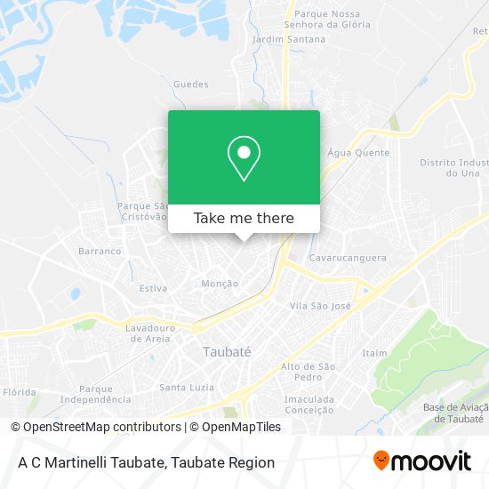 A C Martinelli Taubate map