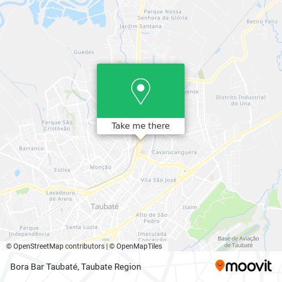 Bora Bar Taubaté map