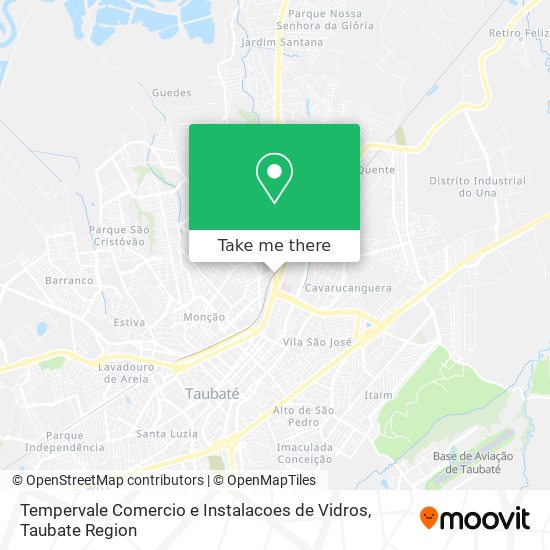 Tempervale Comercio e Instalacoes de Vidros map