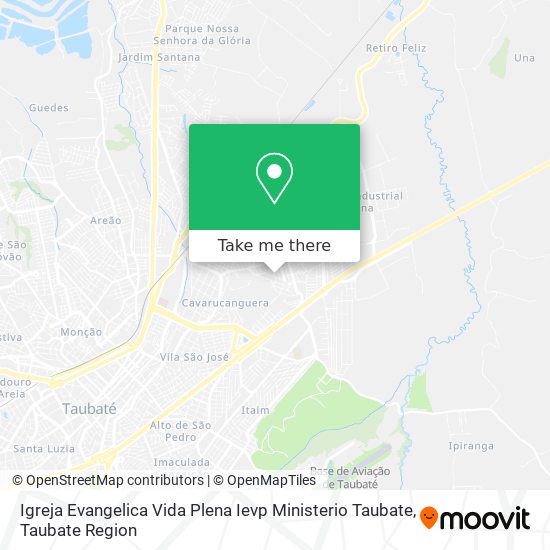 Igreja Evangelica Vida Plena Ievp Ministerio Taubate map