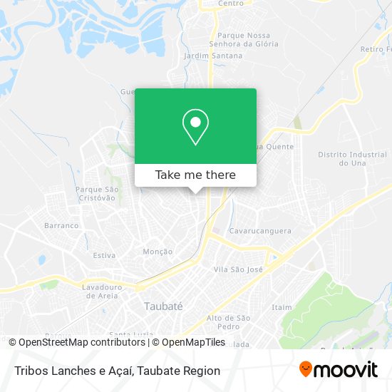 Tribos Lanches e Açaí map