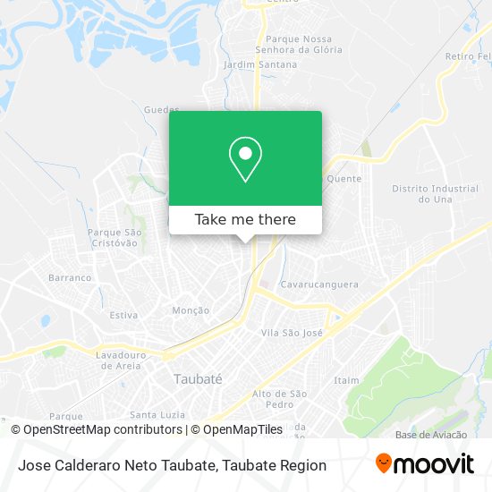 Jose Calderaro Neto Taubate map