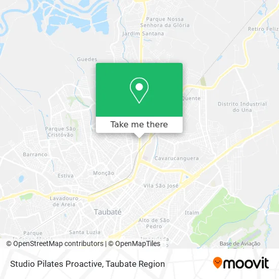 Studio Pilates Proactive map