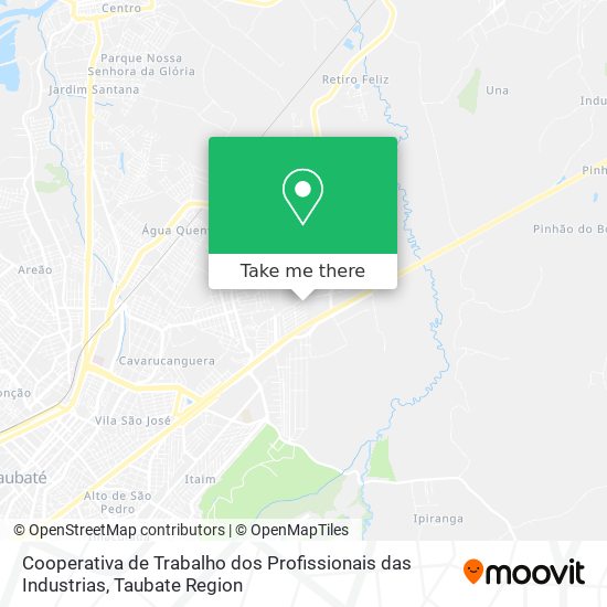 Cooperativa de Trabalho dos Profissionais das Industrias map