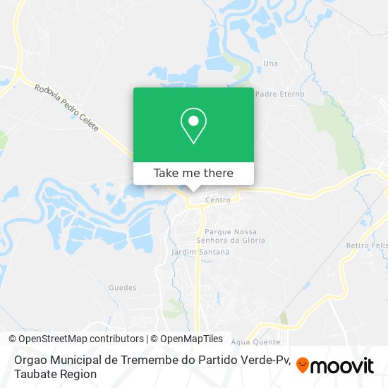 Orgao Municipal de Tremembe do Partido Verde-Pv map