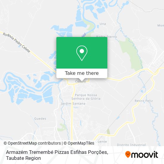 Mapa Armazém Tremembé Pizzas Esfihas Porções