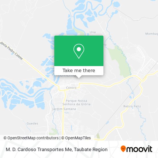 M. D. Cardoso Transportes Me map