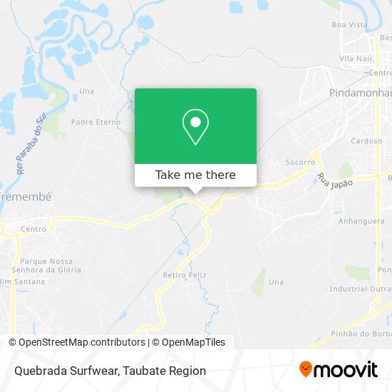 Quebrada Surfwear map
