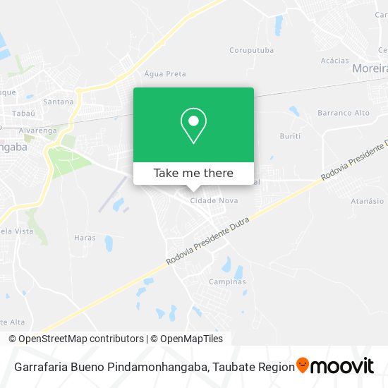 Garrafaria Bueno Pindamonhangaba map