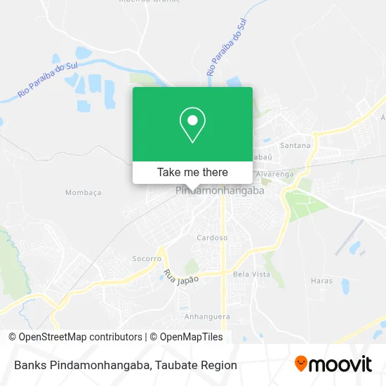 Banks Pindamonhangaba map