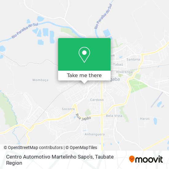 Mapa Centro Automotivo Martelinho Sapo's