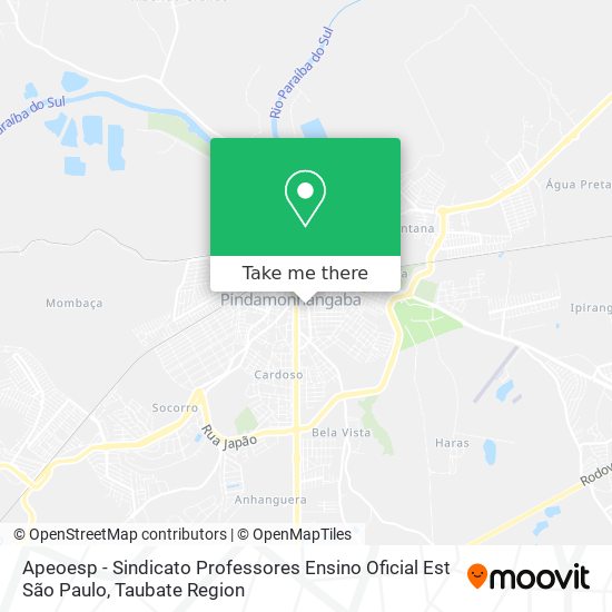 Apeoesp - Sindicato Professores Ensino Oficial Est São Paulo map