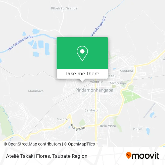 Ateliê Takaki Flores map
