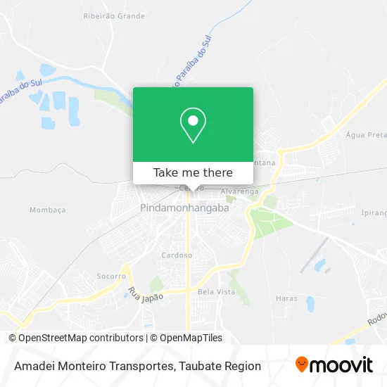 Amadei Monteiro Transportes map