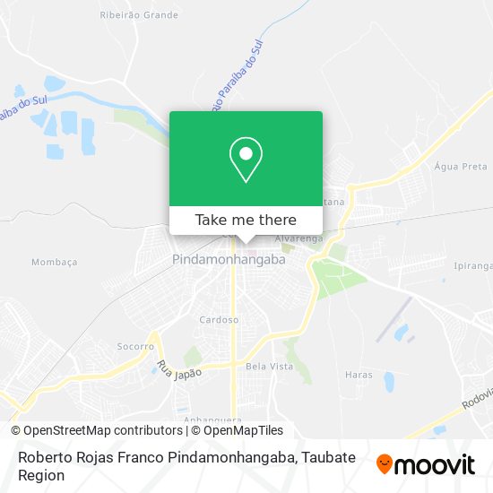 Roberto Rojas Franco Pindamonhangaba map
