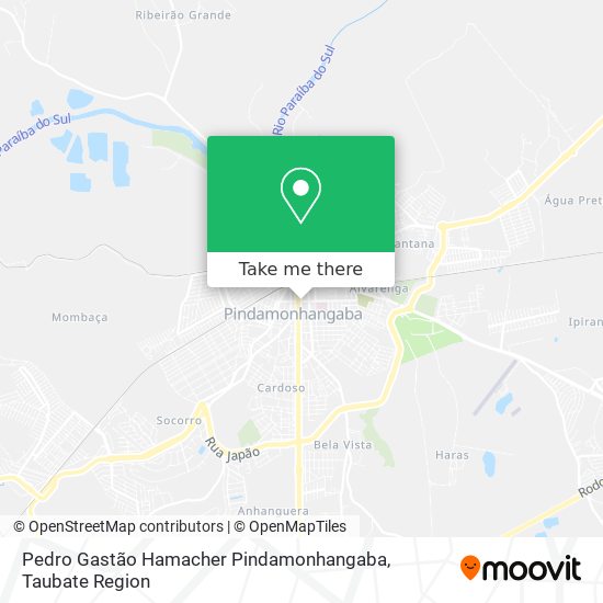 Pedro Gastão Hamacher Pindamonhangaba map