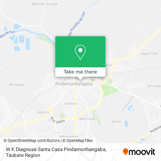 W K Diagnose Santa Casa Pindamonhangaba map