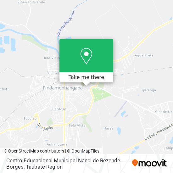 Centro Educacional Municipal Nanci de Rezende Borges map