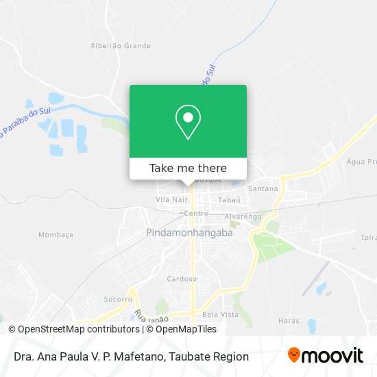 Dra. Ana Paula V. P. Mafetano map