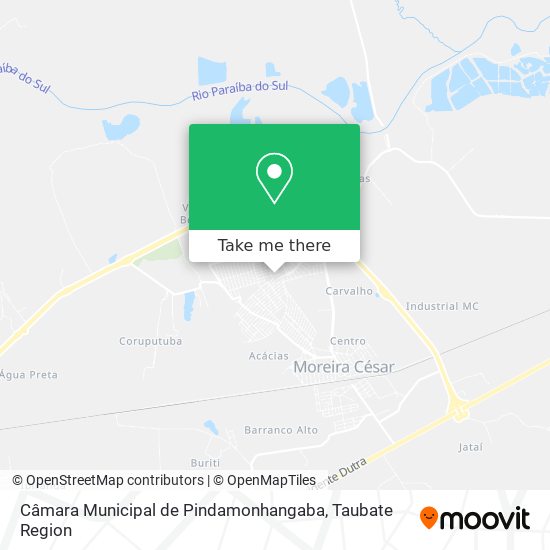 Câmara Municipal de Pindamonhangaba map