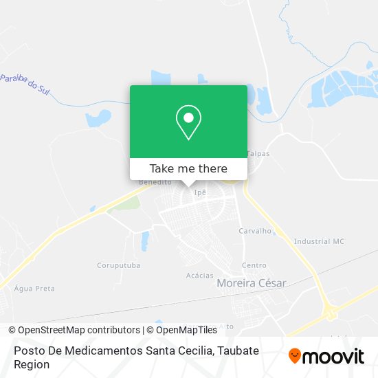 Posto De Medicamentos Santa Cecilia map
