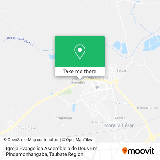 Igreja Evangelica Assembleia de Deus Em Pindamonhangaba map