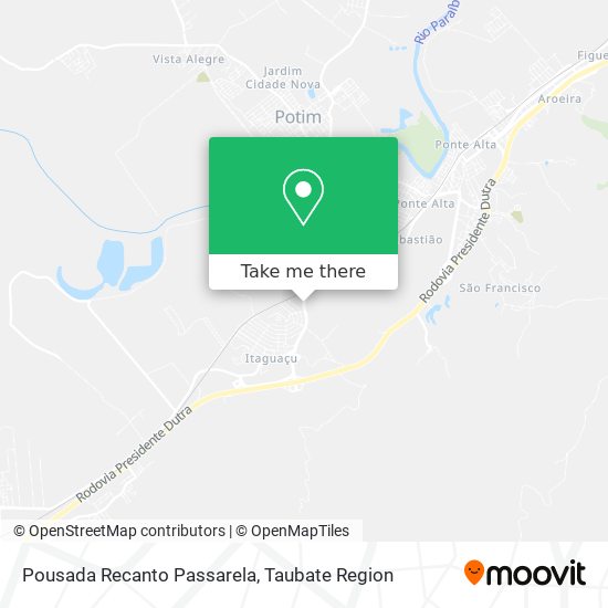 Pousada Recanto Passarela map