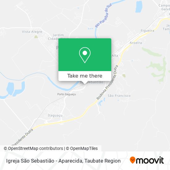 Igreja São Sebastião - Aparecida map