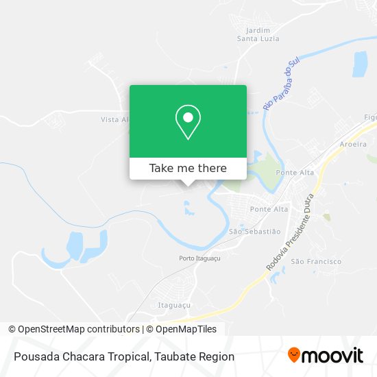 Pousada Chacara Tropical map
