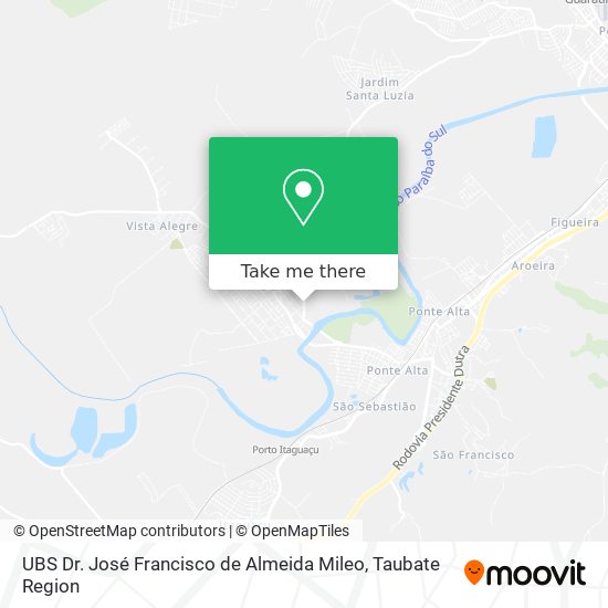 UBS Dr. José Francisco de Almeida Mileo map