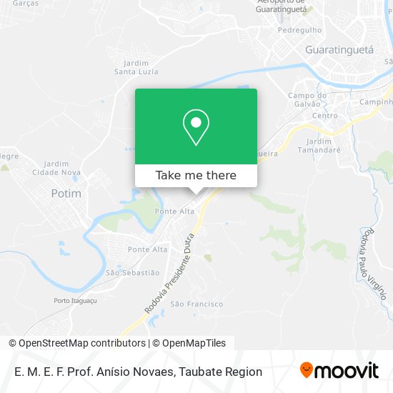 E. M. E. F. Prof. Anísio Novaes map