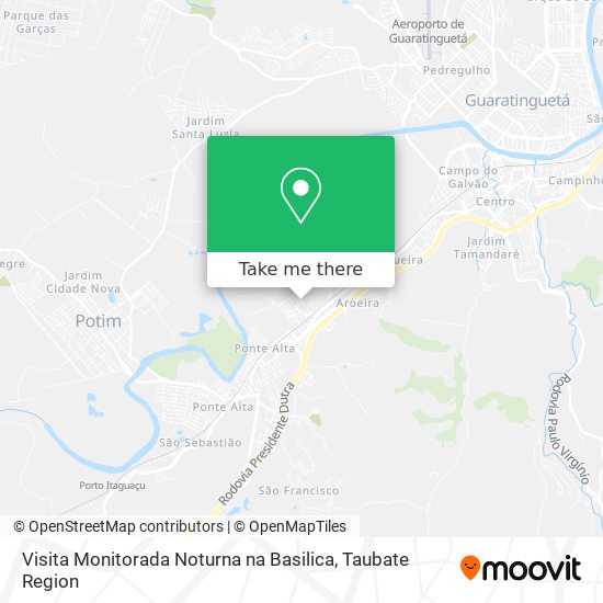 Visita Monitorada Noturna na Basilica map