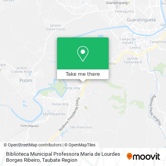 Biblioteca Municipal Professora Maria de Lourdes Borges Ribeiro map