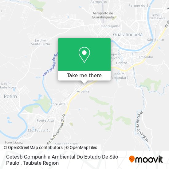 Cetesb Companhia Ambiental Do Estado De São Paulo. map
