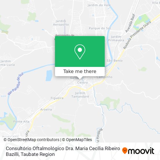Consultório Oftalmológico Dra. Maria Cecília Ribeiro Bazilli map