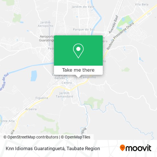 Knn Idiomas Guaratinguetá map