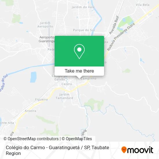 Colégio do Carmo - Guaratinguetá / SP map