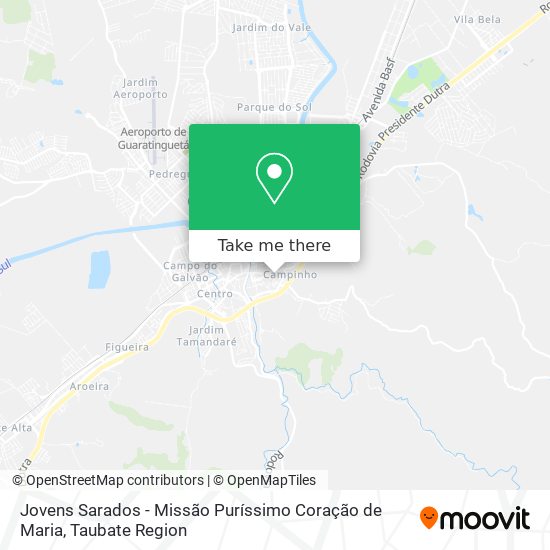Jovens Sarados - Missão Puríssimo Coração de Maria map