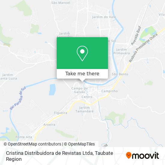 Cristina Distribuidora de Revistas Ltda map