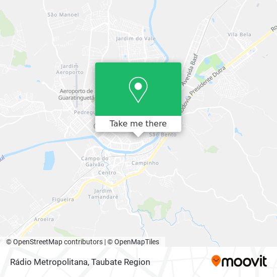 Rádio Metropolitana map