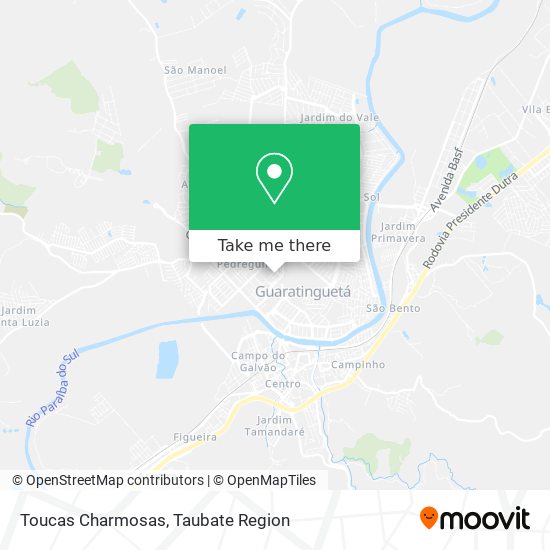 Toucas Charmosas map