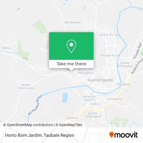 Mapa Horto Bom Jardim