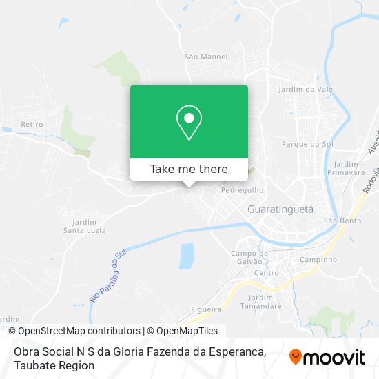 Obra Social N S da Gloria Fazenda da Esperanca map