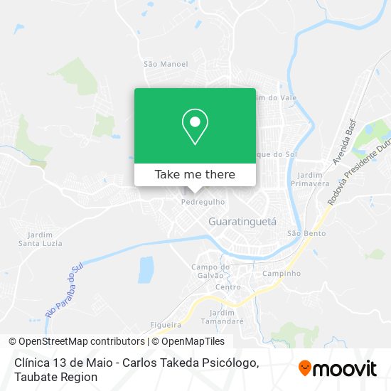 Clínica 13 de Maio - Carlos Takeda Psicólogo map