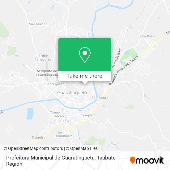 Prefeitura Municipal de Guaratingueta map